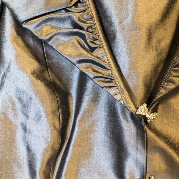 Ideas by Barbara Jacket and Skirt Formal Silver/Gray 7233 Size M NWT - Picture 8 of 10